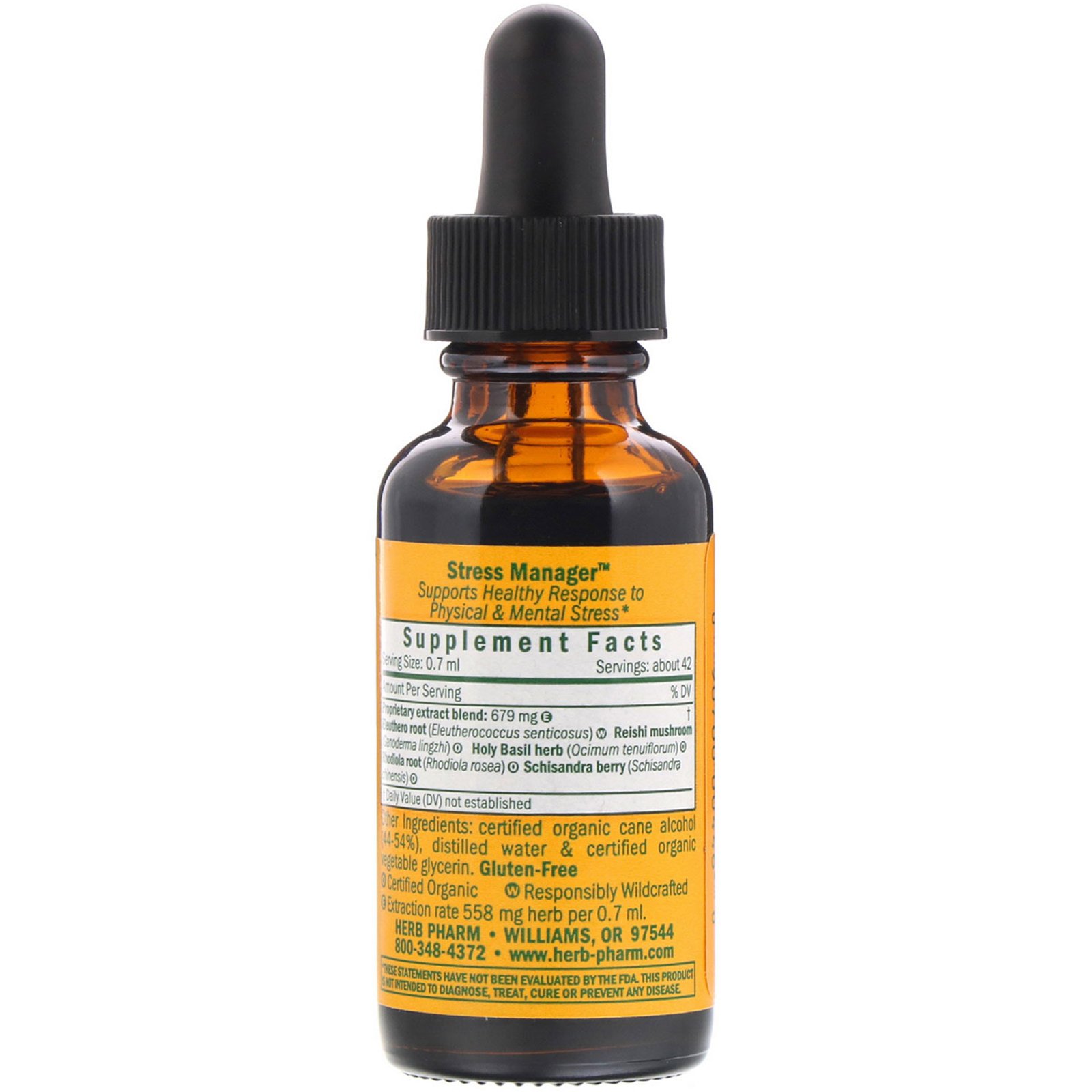 Comprar Herb Pharm, Gerenciador do estresse, 1 fl oz (30 ml) - Imagem 2