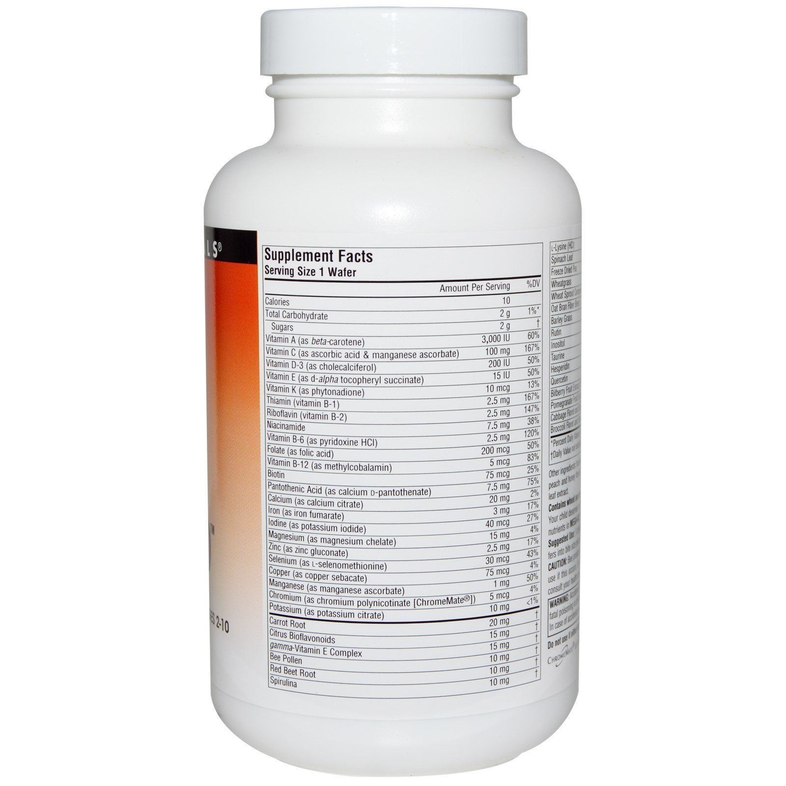 Comprar Source Naturals, Mega-Kid, Multivitamina Mastigável, Sabores Naturais de Frutos Silvestres, 60 Wafers - Imagem 2
