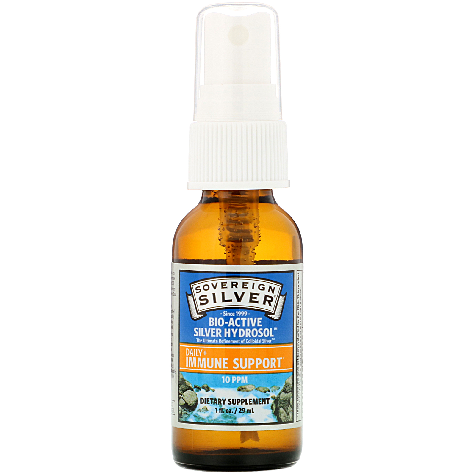 Comprar Sovereign Silver, Bio-Active Silver Hydrosol, Fine Mist Spray, 10 ppm, 1 fl oz (29 ml) - Imagem 3