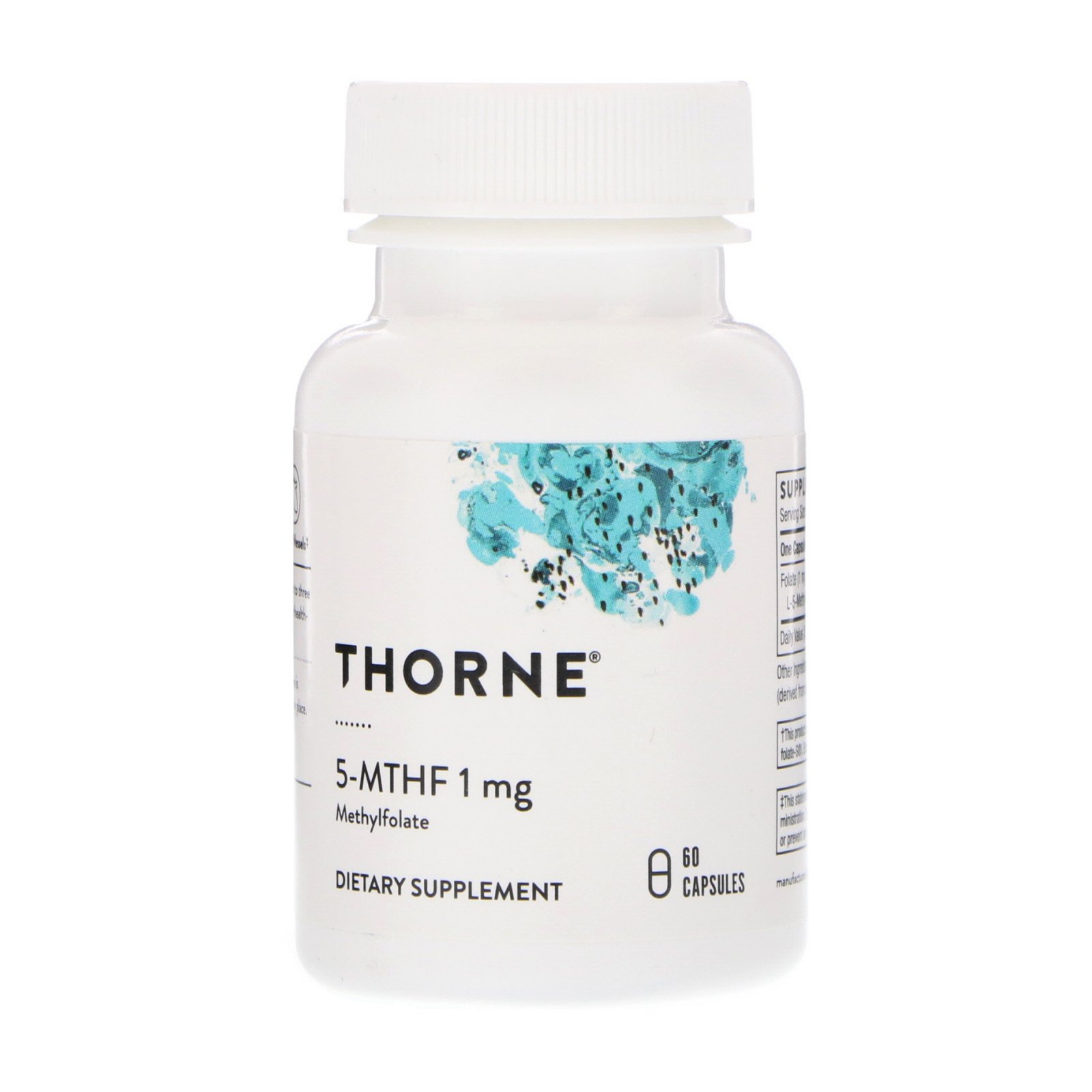 Comprar Thorne Research, 5-MTHF, 1 mg, 60 Cápsulas