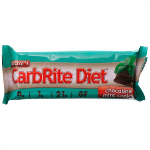 Comprar Universal Nutrition, Doctor's CarbRite Diet Bars, Chocolate Mint Cookie, 12 Bars, 2.00 oz (56.7 g) Each - Imagem 4