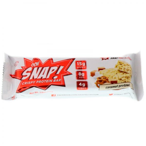 Comprar OOH Snap!, Barra de Proteína Crocante, Pretzel de Caramelo, 7 Barras, 44 g Cada - Imagem 4