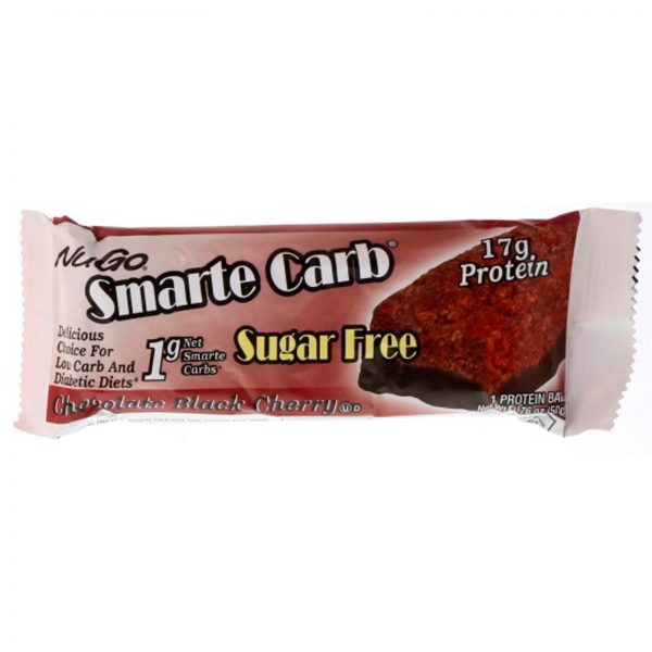 Comprar NuGo Nutrition, Smarte Carb Bar, Chocolate Black Cherry, 12 Bars, 1.76 oz (50 g) Each - Imagem 4
