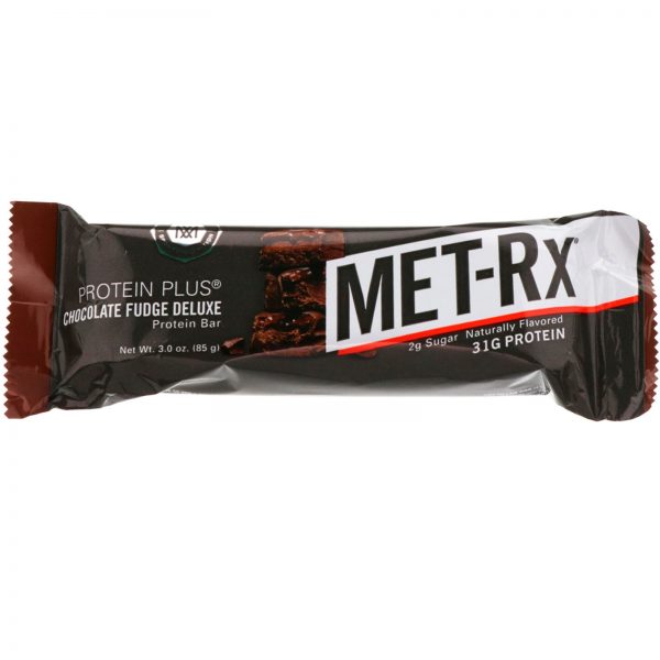 Comprar MET-Rx, PROTEIN PLUS Bar, Chocolate Fudge Deluxe, 9 Bars, 3.0 oz (85 g) Each - Imagem 4