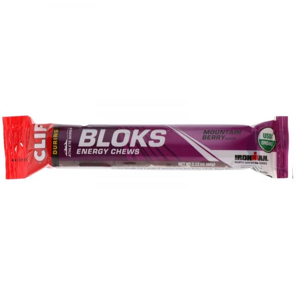 Comprar Clif Bar, Bloks Pastilhas de Energia Mastigáveis, Sabor Frutas Vermelhas da Montanha, 18 Pacotes, 2,12 oz (60 g) Cada - Imagem 4