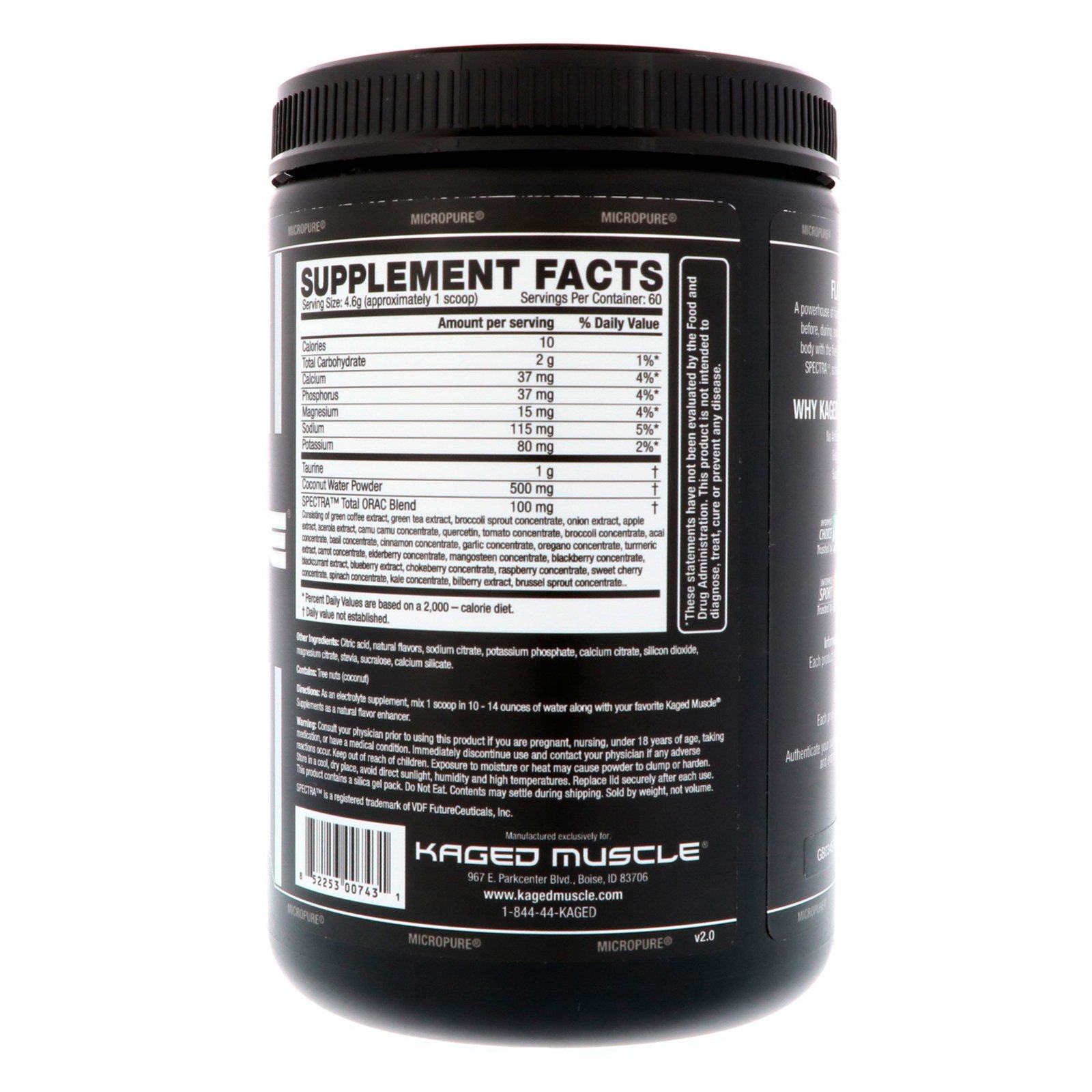 Comprar Kaged Muscle, Hydra-Charge, Orange Mango, 9.73 oz (276 g) - Imagem 2