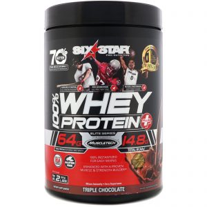 Comprar Six Star, Six Star Pro Nutrition, 100% Whey Protein Plus, Elite Series, Triple Chocolate, 2 lbs (907 g)