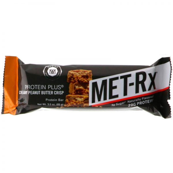 Comprar MET-Rx, PROTEIN PLUS Bar, Creamy Peanut Butter Crisp, 9 Bars, 3.0 oz (85 g ) Each - Imagem 4