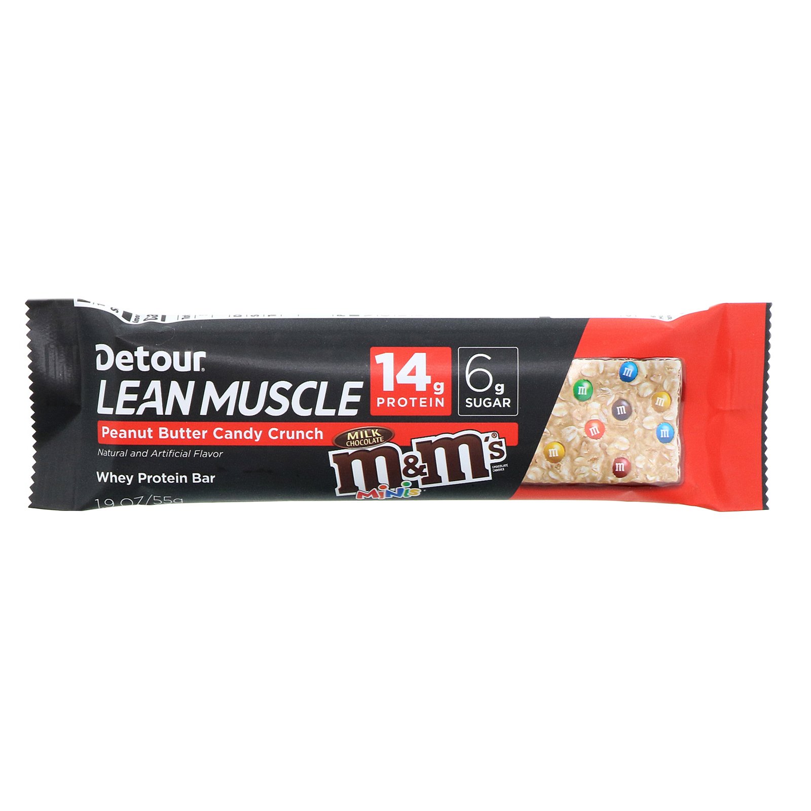 Comprar Detour, Barra para Massa Magra, M&M’s Amendoim Crocante, 12 Barras, 1,9 oz (55 g) Cada - Imagem 2