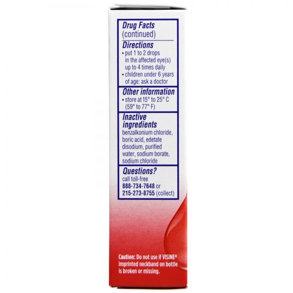 Comprar Visine, Advanced, Redness + Irritation Relief, 15 ml (1/2 fl oz) - Imagem 4