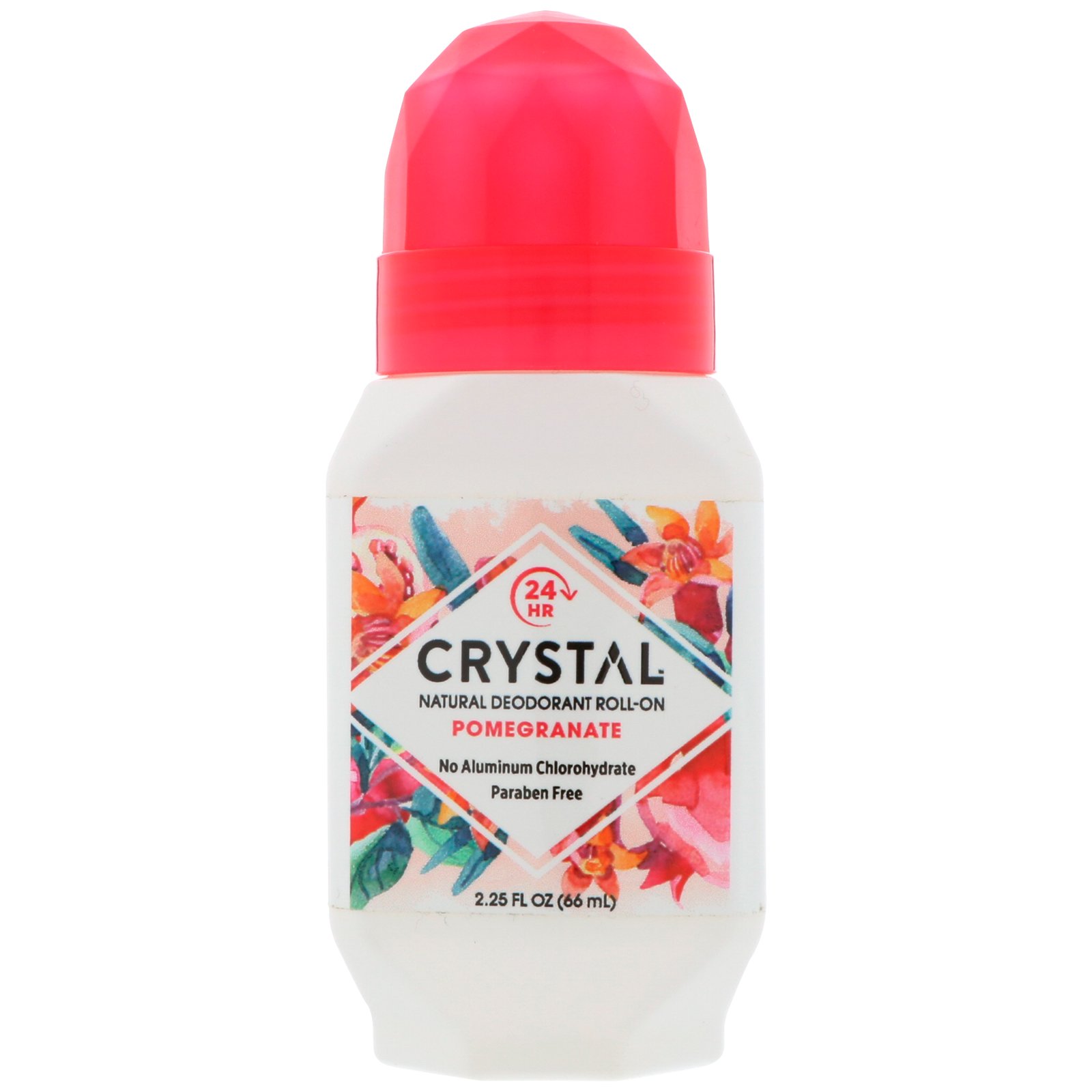 Comprar Crystal Body Deodorant, Desodorante Natural Roll-On, Romã, 2,25 fl oz (66 ml)