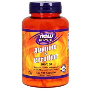 Comprar Now Foods, Sports, Arginina e Citrulina, 500 mg/250 mg, 120 Cápsulas Vegetais