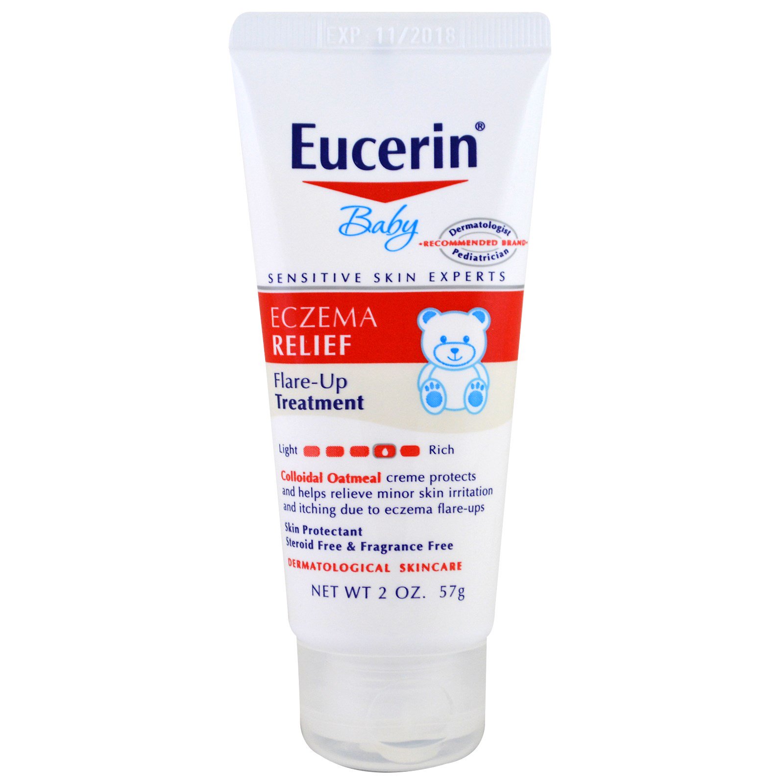Comprar Eucerin, Para Bebês, Alívio para Eczema, Tratamento de Erupções, Sem Fragrância, 2 oz (57 g)