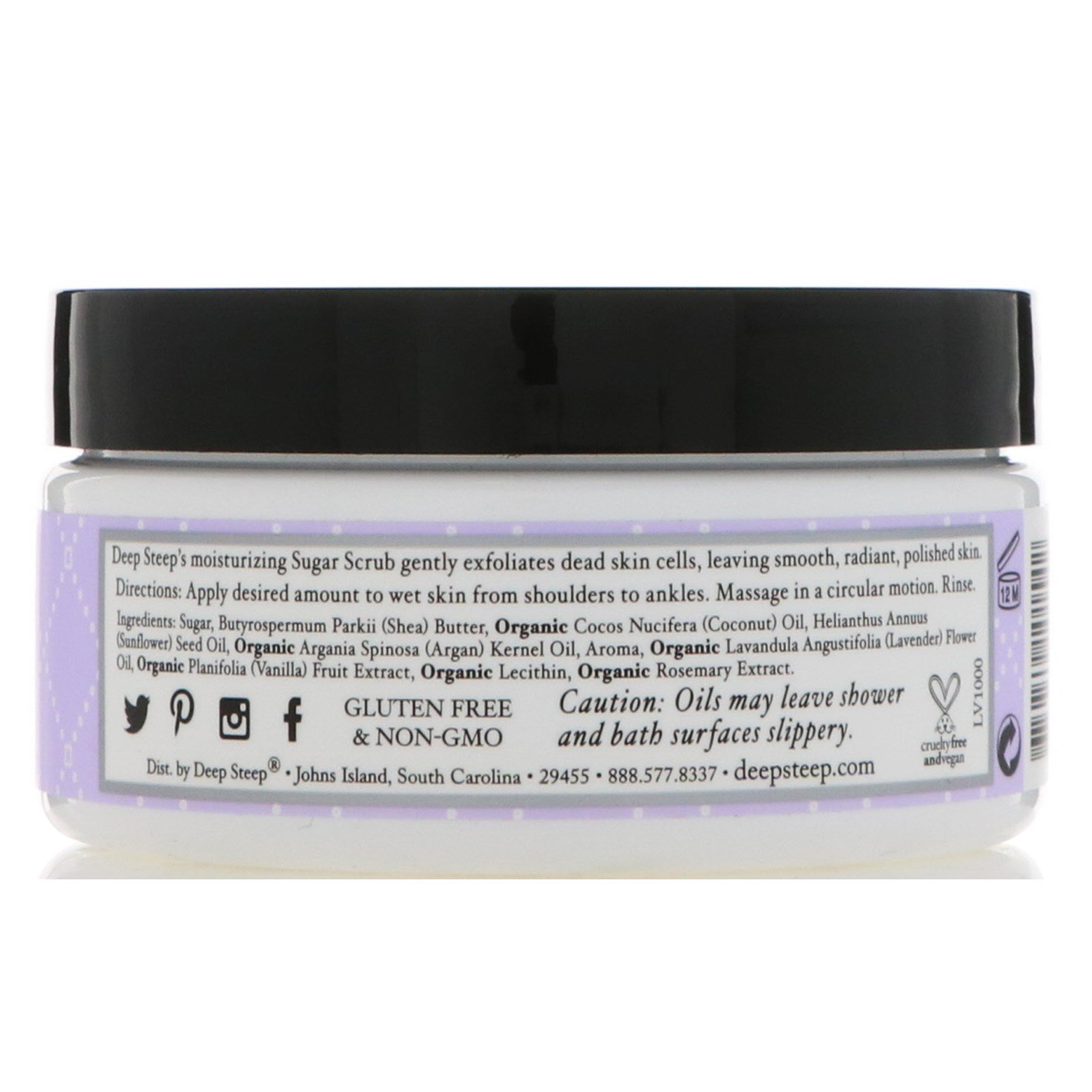Comprar Deep Steep, Esfoliante de Açúcar, Lavanda - Baunilha, 226 g - Imagem 3