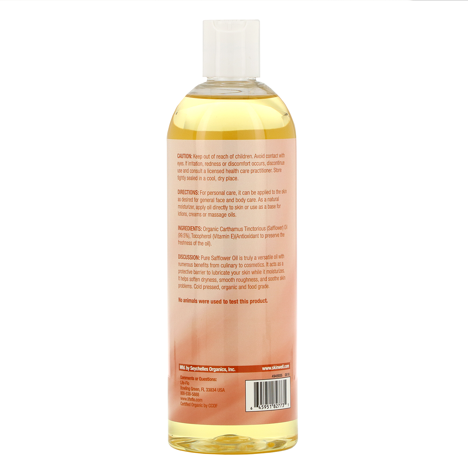 Comprar Life-flo, Óleo Puro de Cártamo, Cuidados com a Pele, 16 fl oz (473 ml) - Imagem 2