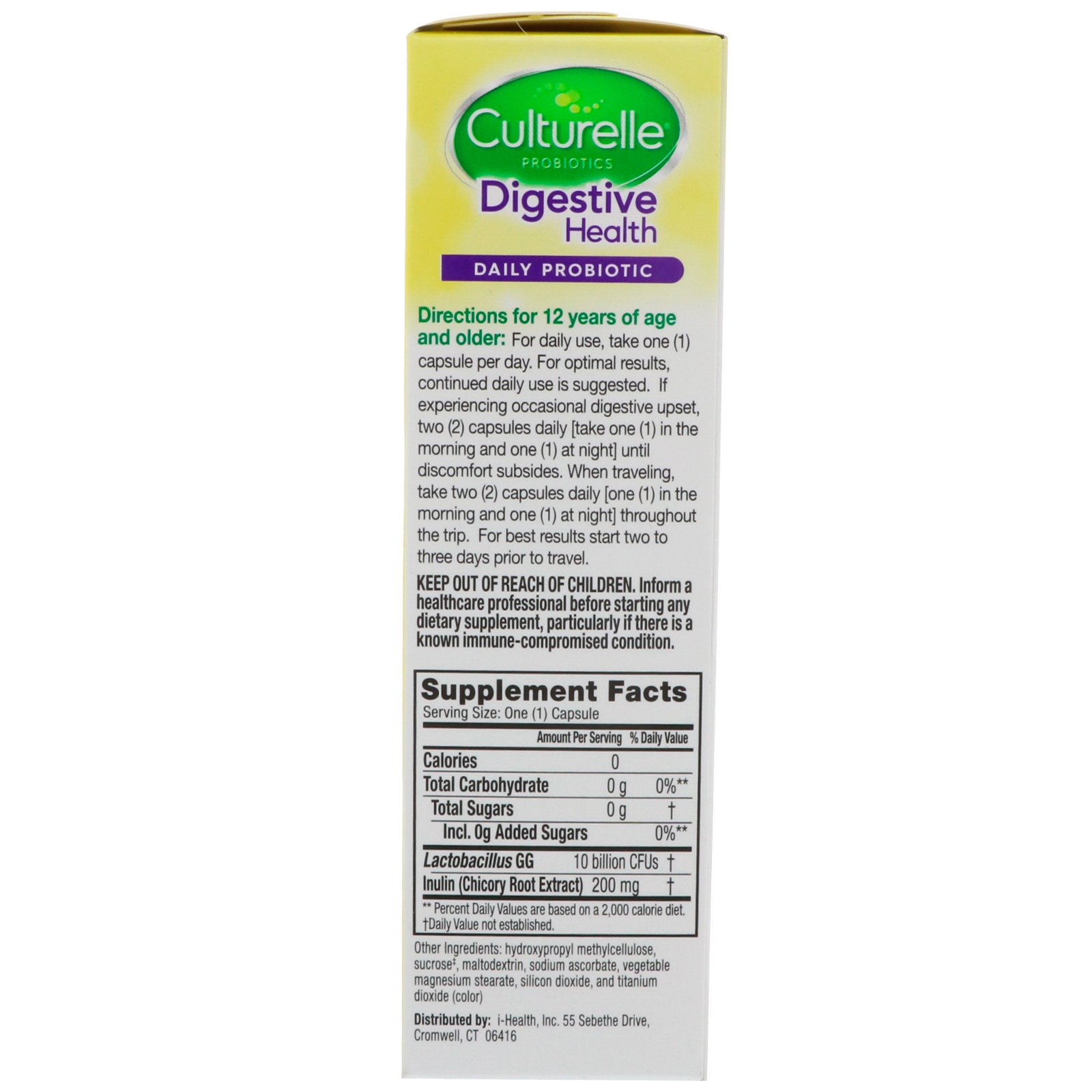 Comprar Culturelle, Saúde digestiva, Probiótico diário, 50 cápsulas vegetarianas diárias - Imagem 2
