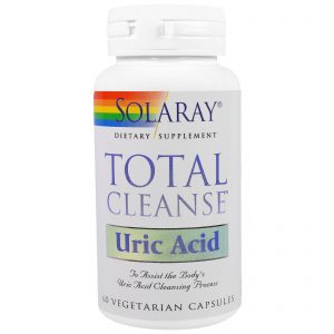Comprar Solaray, Total Cleanse, Uric Acid, 60 Vegetarian Capsules