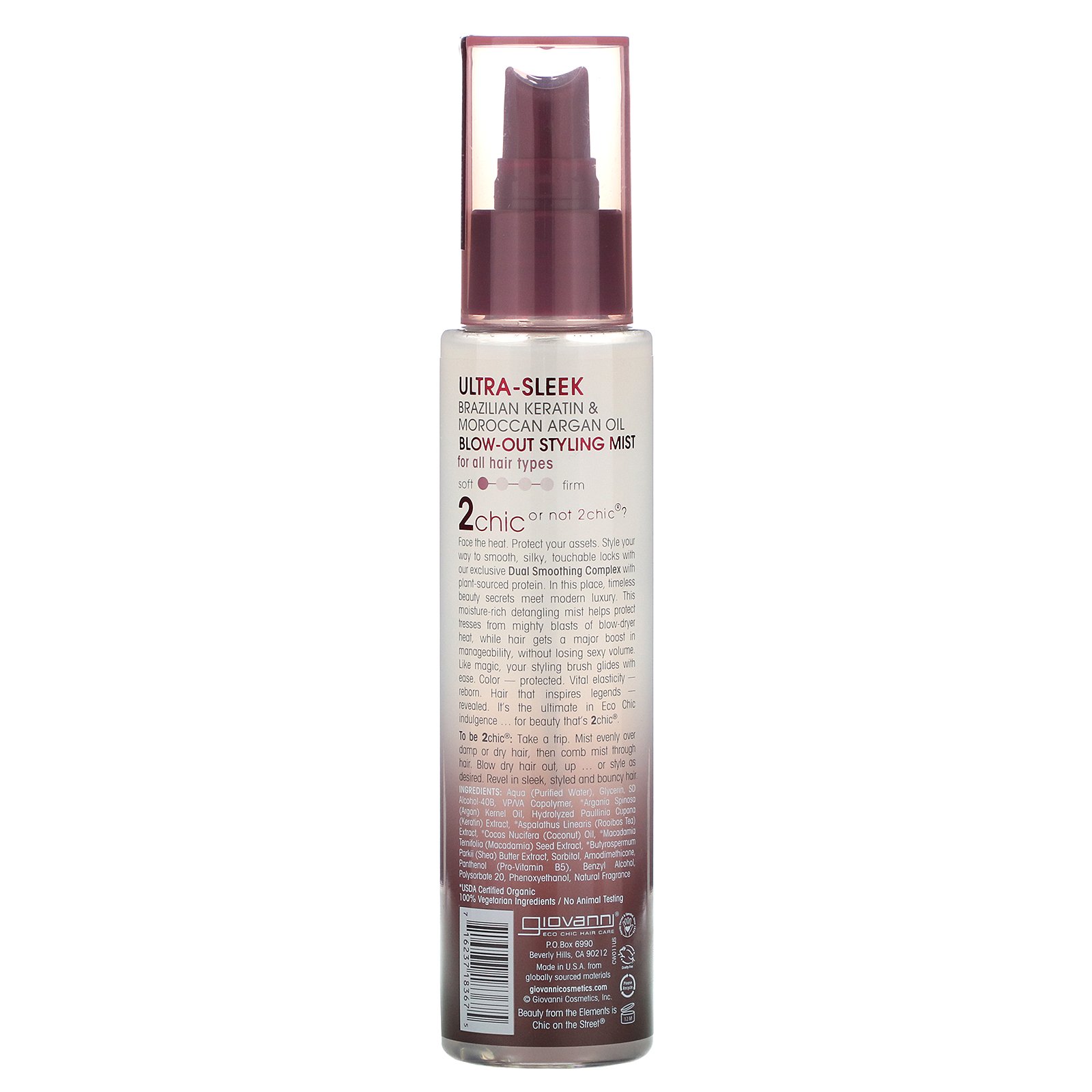 Comprar Giovanni, 2chique, Fixador Blow Out, Óleo Brasileiro de Keratina e Argan, 4 fl oz (118 ml) - Imagem 2