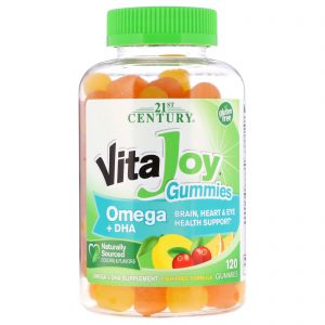 Comprar 21st Century, Balas Mastigáveis VitaJoy, Ômega + DHA, 120 Balas Mastigáveis