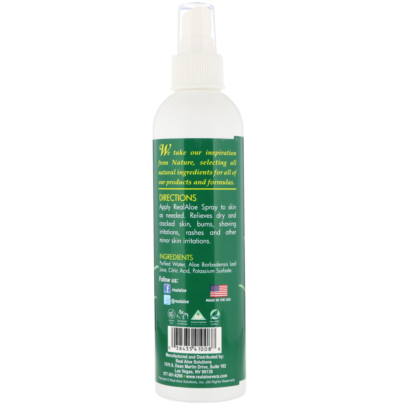 Comprar Real Aloe, Aloe Vera Spray, 8 fl oz (227 ml) - Imagem 2