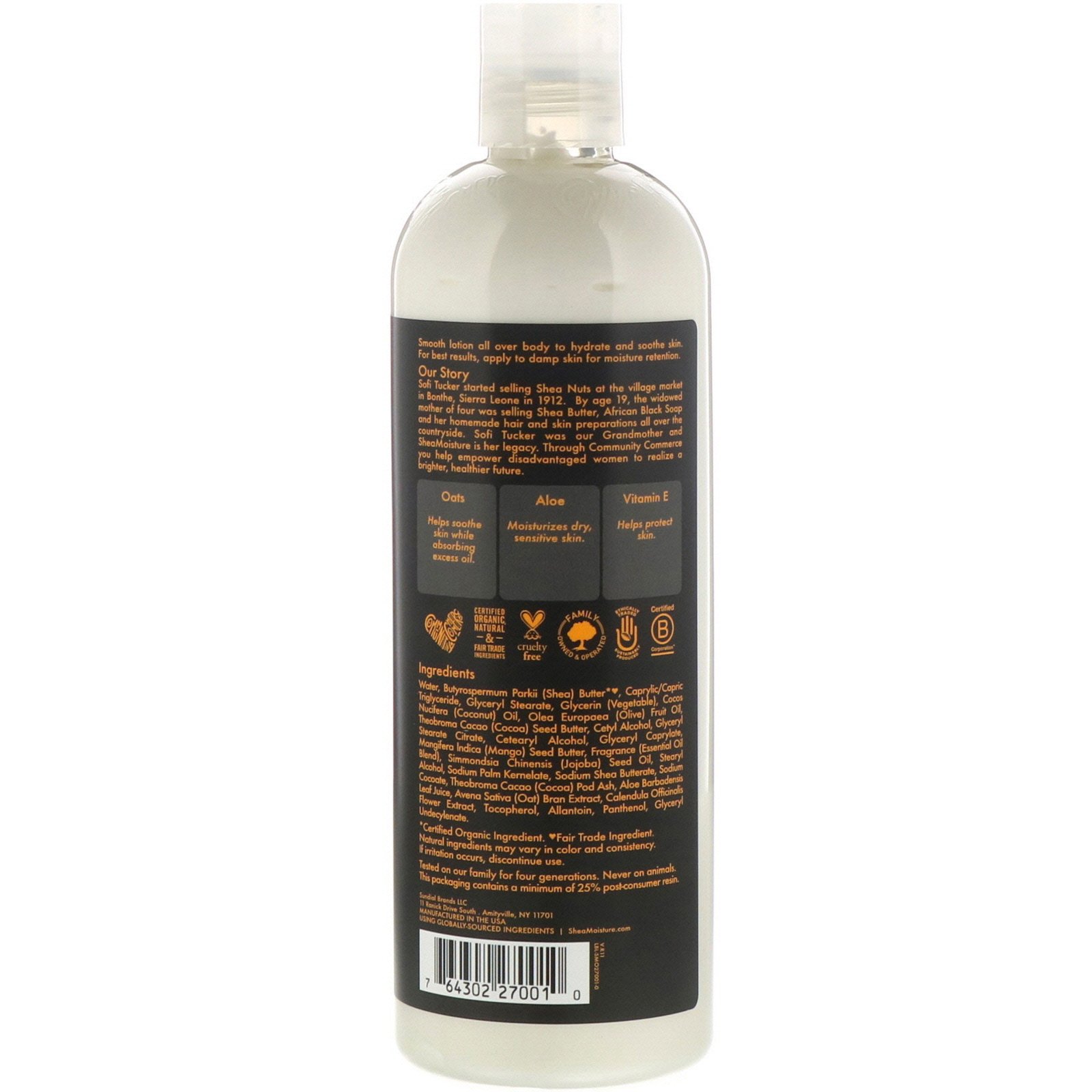 Comprar SheaMoisture, African Black Soap, Soothing Body Lotion, 13 oz (369 g) - Imagem 2