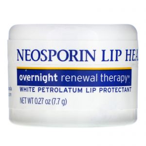 Comprar Neosporin, Terapia de Renovação Noturna, Protetor Labial de Vaselina Branca, 0,27 oz (7,7 g)