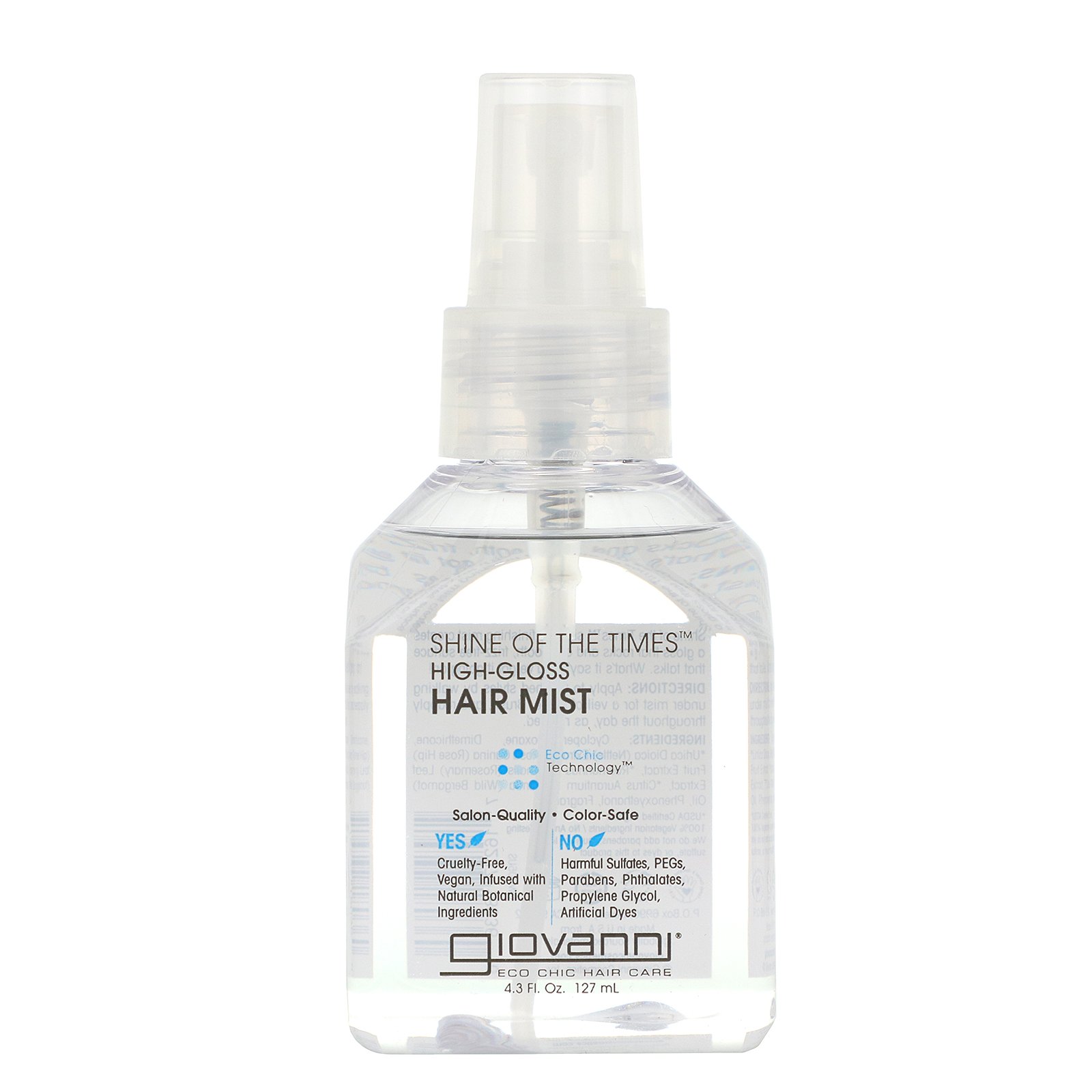 Comprar Giovanni, Brilho dos Tempos, Spray para Cabelos de Alto Brilho, 4,3 fl oz (127 ml)