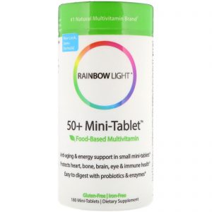 Comprar Rainbow Light, 50+ Mini-comprimidos, Multivitamínico à base de alimentos, 180 Mini-comprimidos