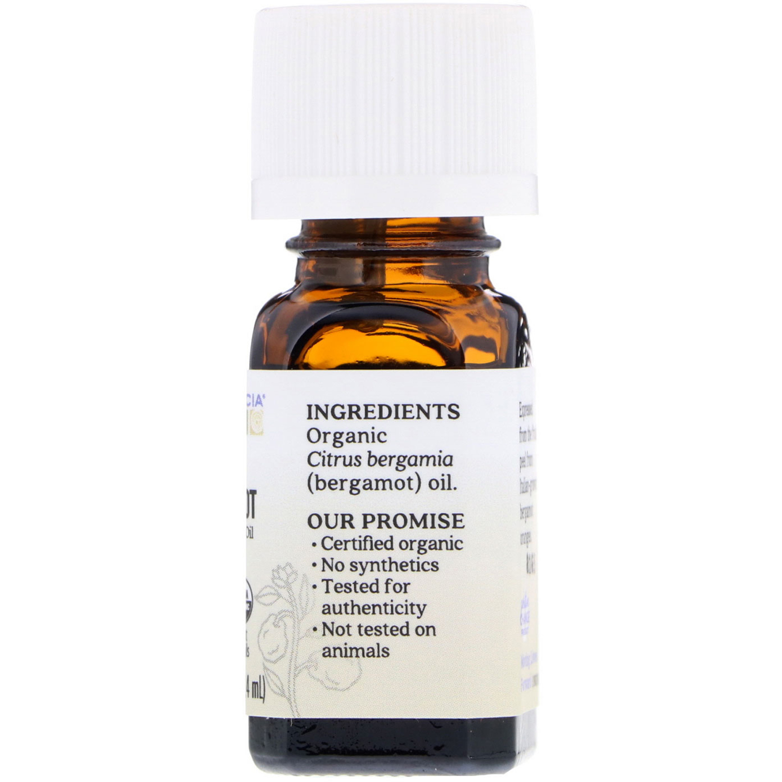 Comprar Aura Cacia, Óleo Essencial Puro, Bergamota Orgânica, 7,4 ml (0,25 fl oz) - Imagem 2