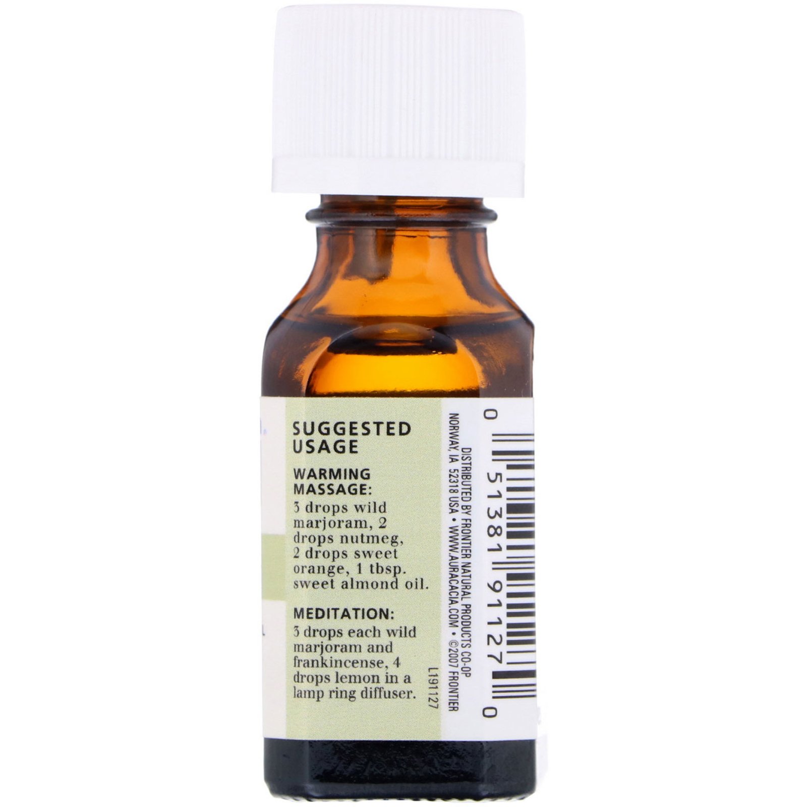 Comprar Aura Cacia, Óleo Essencial 100% Puro, Manjerona Silvestre, .5 fl oz (15 ml) - Imagem 2