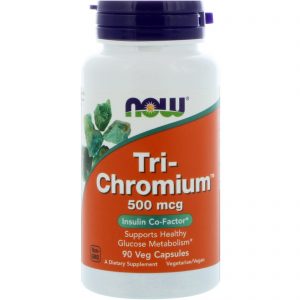 Comprar Now Foods, Tri-Chromium, 500 mcg, 90 Cápsulas Vegetarianas