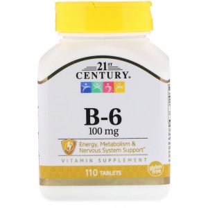 Comprar 21st Century, Vitamina B-6, 100 mg, 110 comprimidos