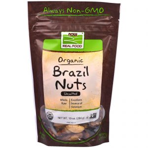 Comprar Now Foods, Alimento Real, Castanha-do-pará Orgânica, Sem Sal, 284 g (10 oz)
