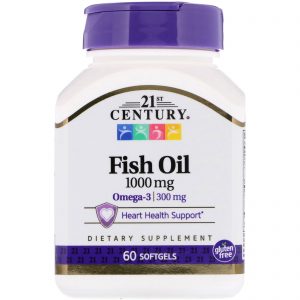 Comprar 21st Century, Óleo de Peixe, 1000 mg, 60 Cápsulas