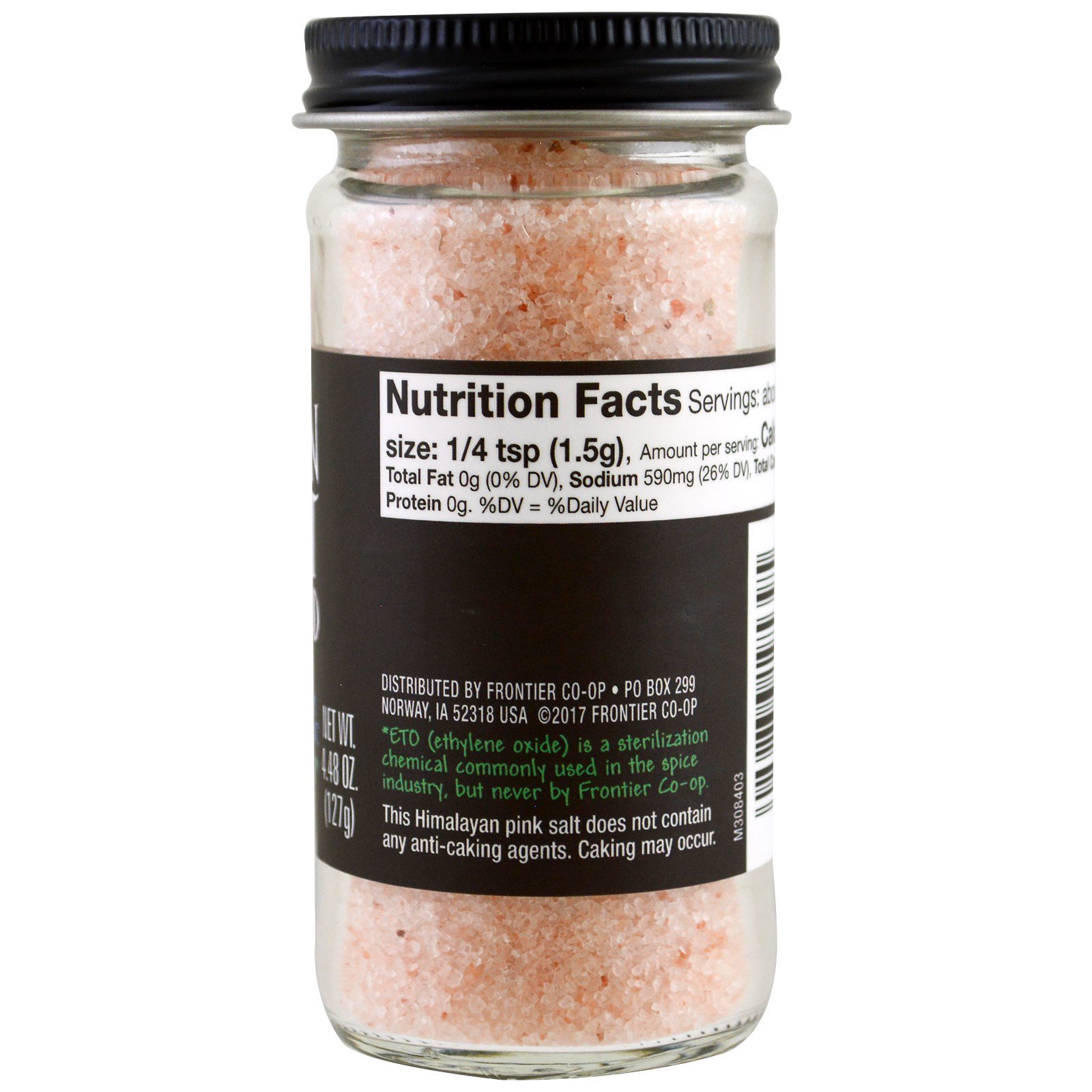 Comprar Frontier Natural Products, Sal Rosa do Himaláia, Moagem fina, 4.48 oz (127 g) - Imagem 2
