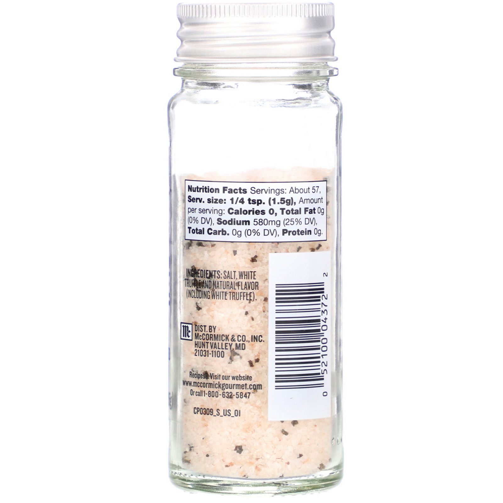 Comprar McCormick Gourmet Global Selects, White Summer Truffle Salt From France, Naturally Flavored, 3 oz (85 g) - Imagem 2