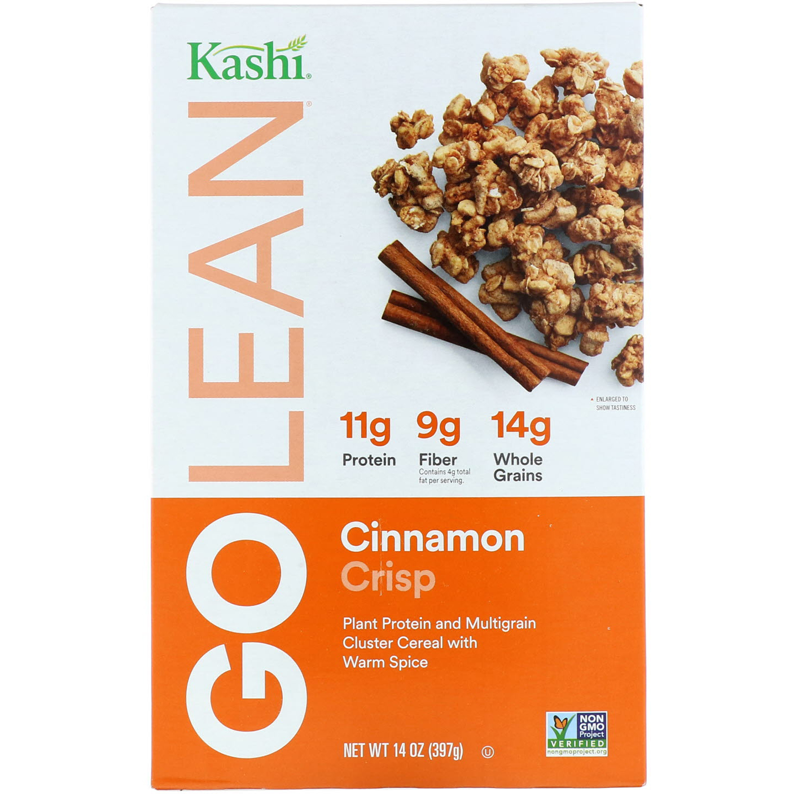 Comprar Kashi, GoLean Crocante, Cereal Aglutinado Multigrãos Naturalmente Adocicado, Crumble de Canela, 14 oz (397 g)