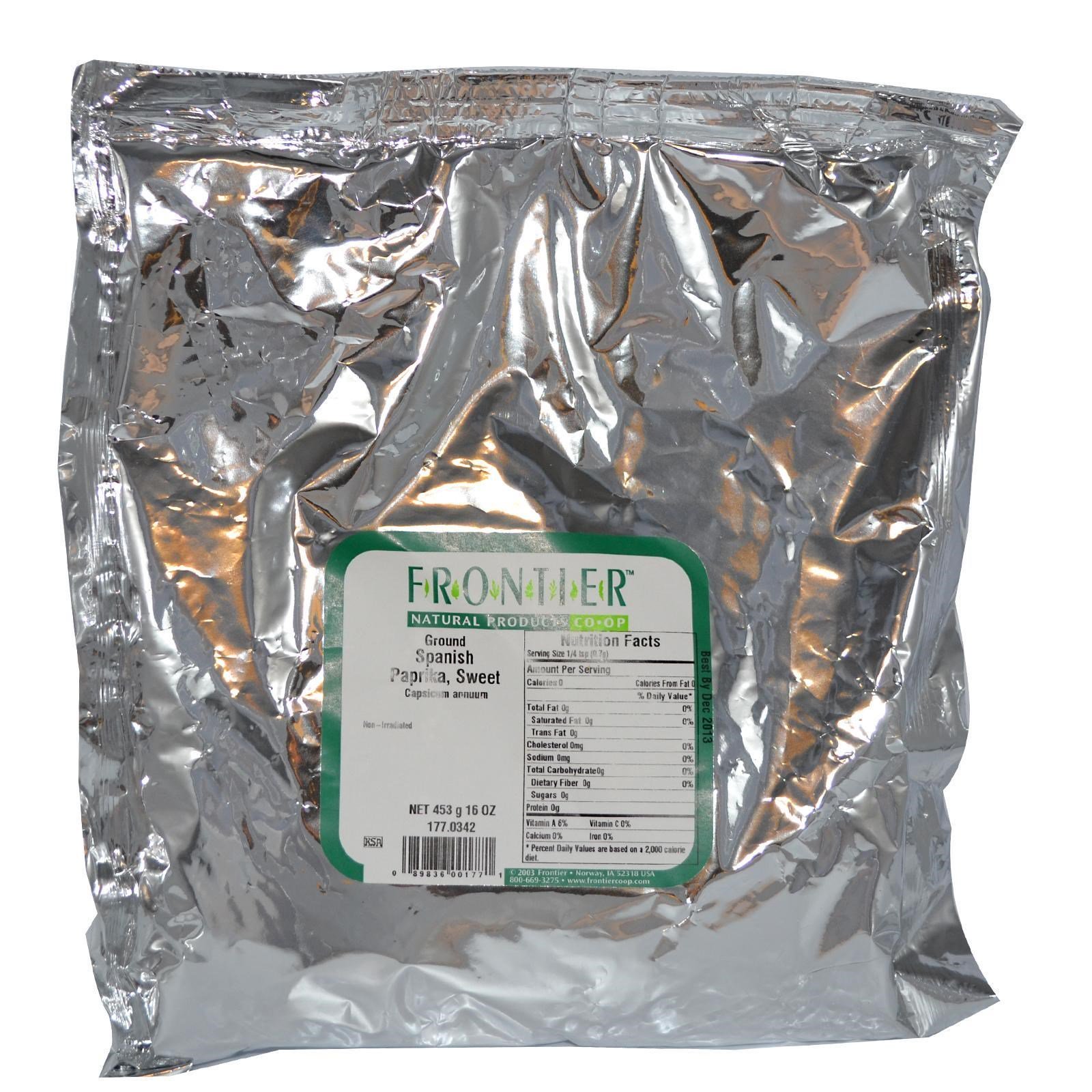 Comprar Frontier Natural Products, Páprica Espanhola da Terra, Doce, 16 oz (453 g) - Imagem 2