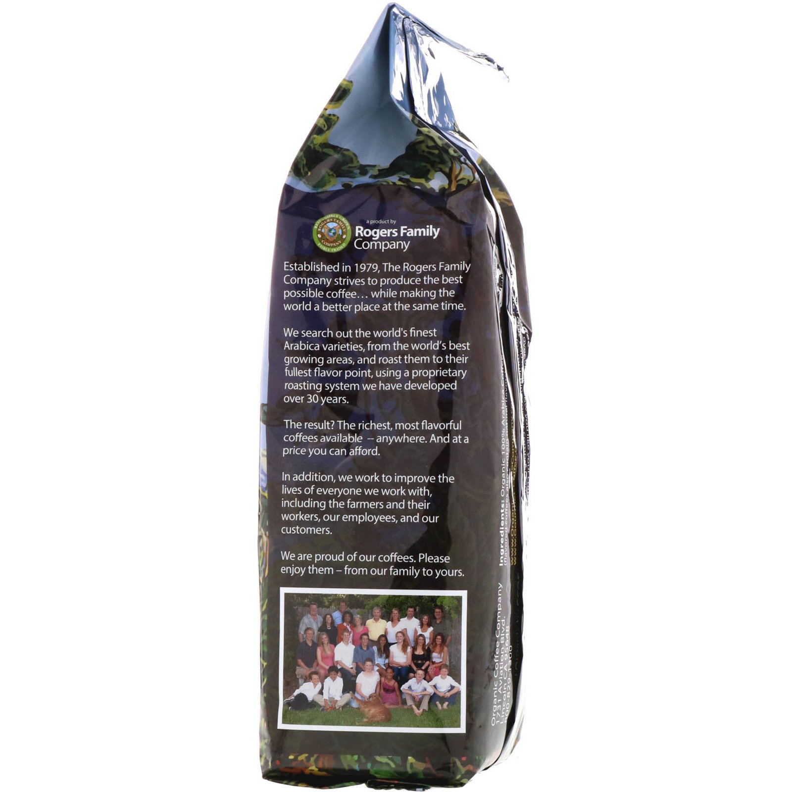 Comprar Organic Coffee Co., French Roast, Ground Coffee, 12 oz (340 g) - Imagem 2