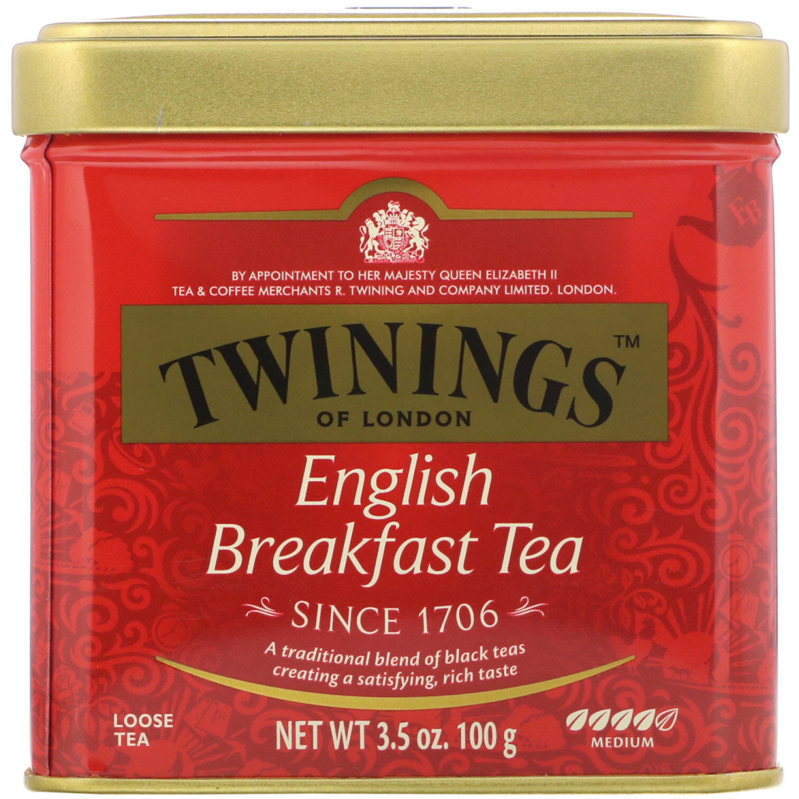 Comprar Twinings, Clássicos, Chá Solto para Café da Manhã Inglês, 3.53 oz (100 g)