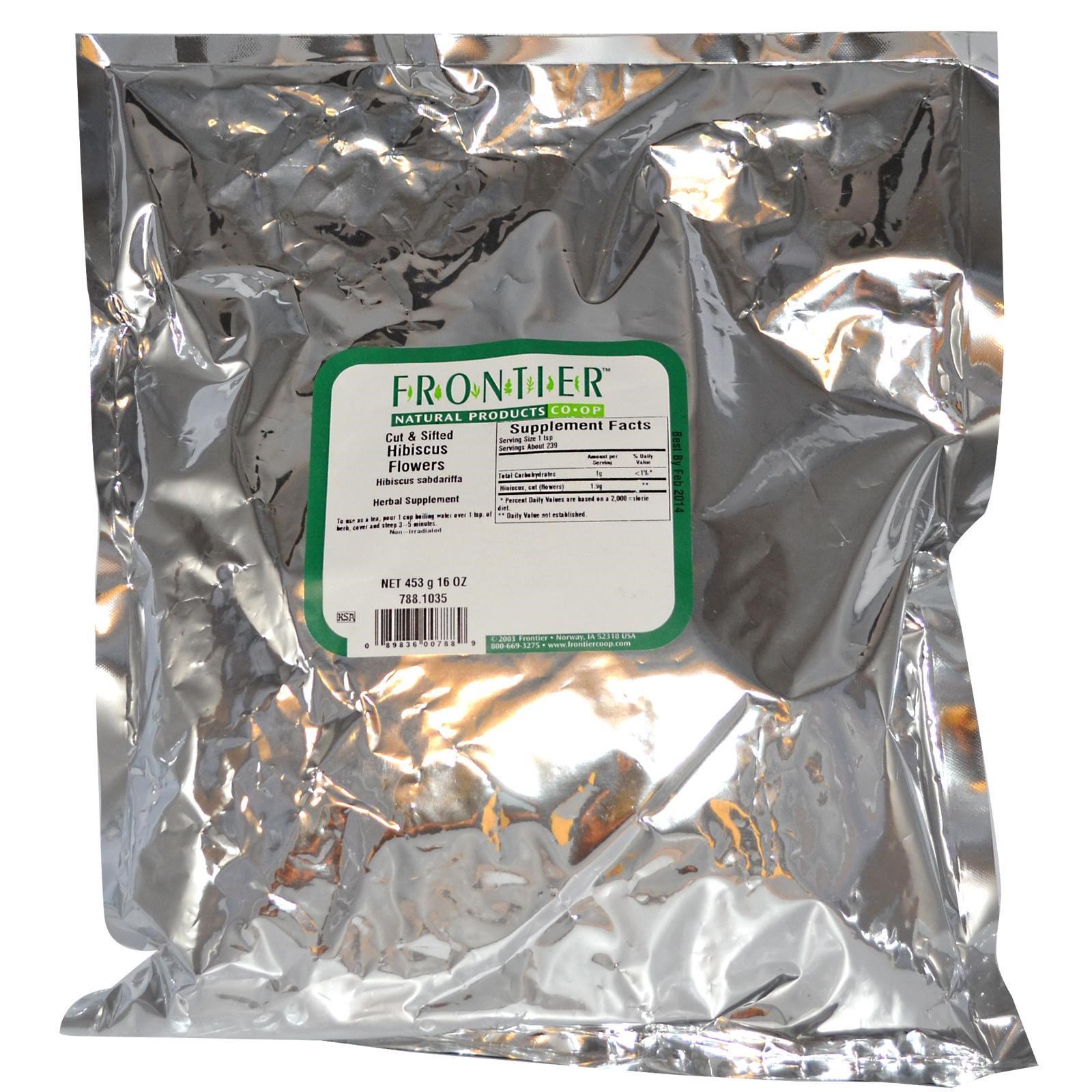 Comprar Frontier Natural Products, Flores de Hibisco Cortadas & Peneiradas, 16 oz (453 g) - Imagem 2
