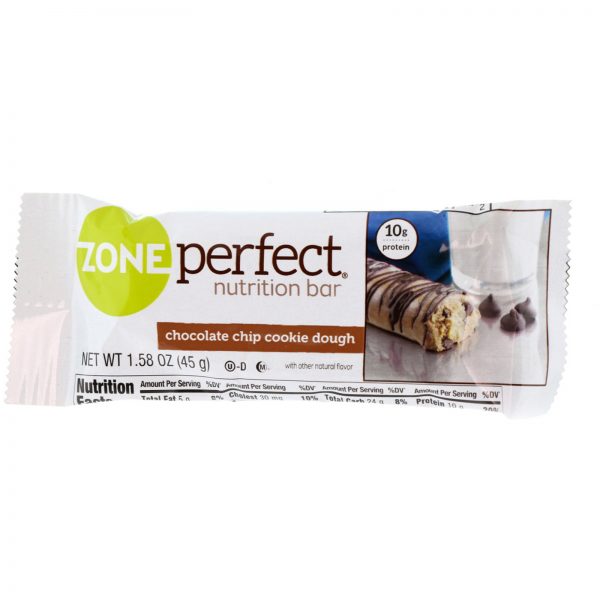 Comprar ZonePerfect, Barras nutricionais, Massa de biscoito com chips de chocolate, 12 Barras, 1,58 oz (45 g) Cada - Imagem 4