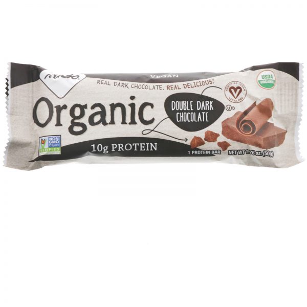 Comprar NuGo Nutrition, Chocolate muito amargo orgânico, 12 barras de proteína orgânicas, 1,76 oz (50 g) cada - Imagem 4