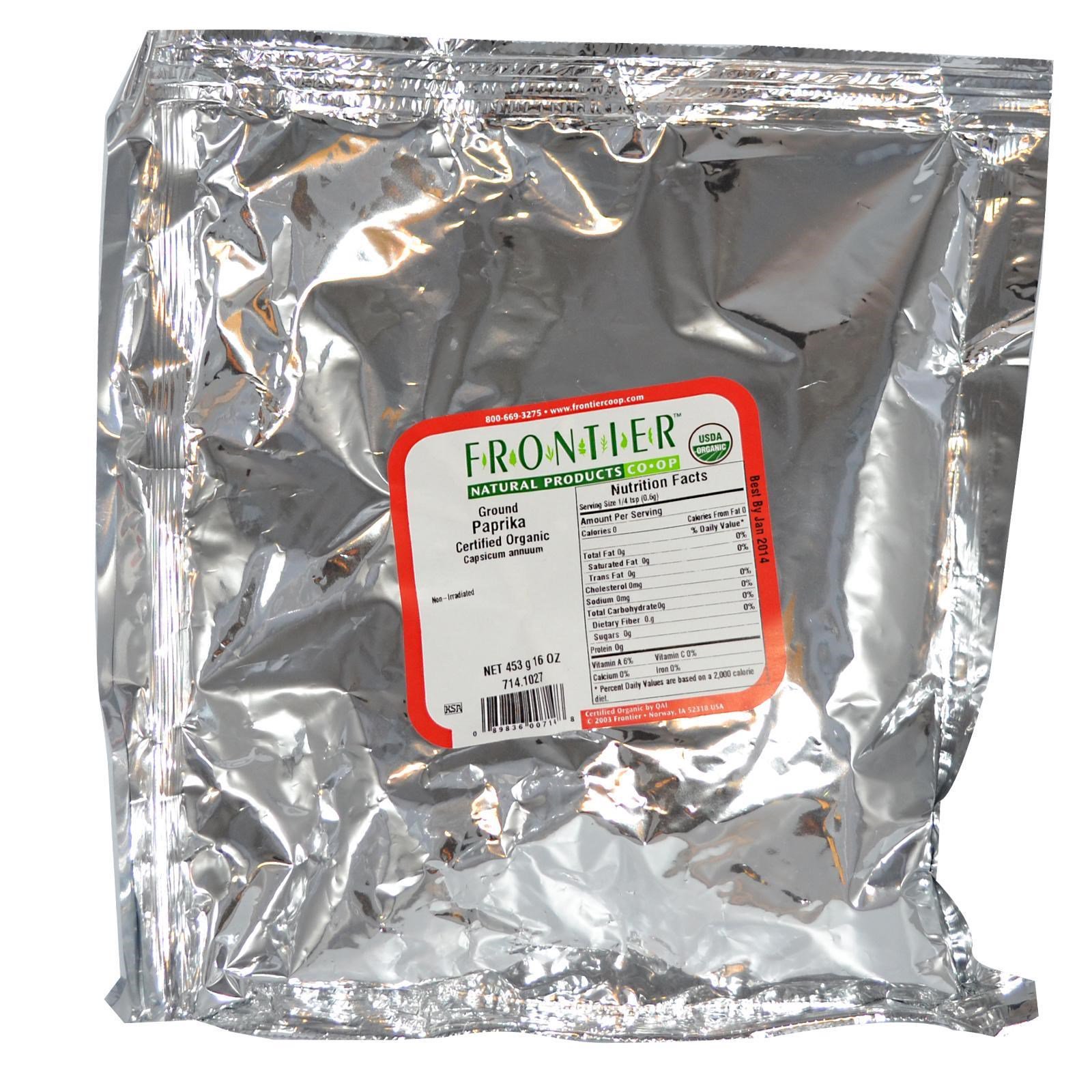 Comprar Frontier Natural Products, Páprica Orgânica da Terra, 16oz (453 g) - Imagem 2