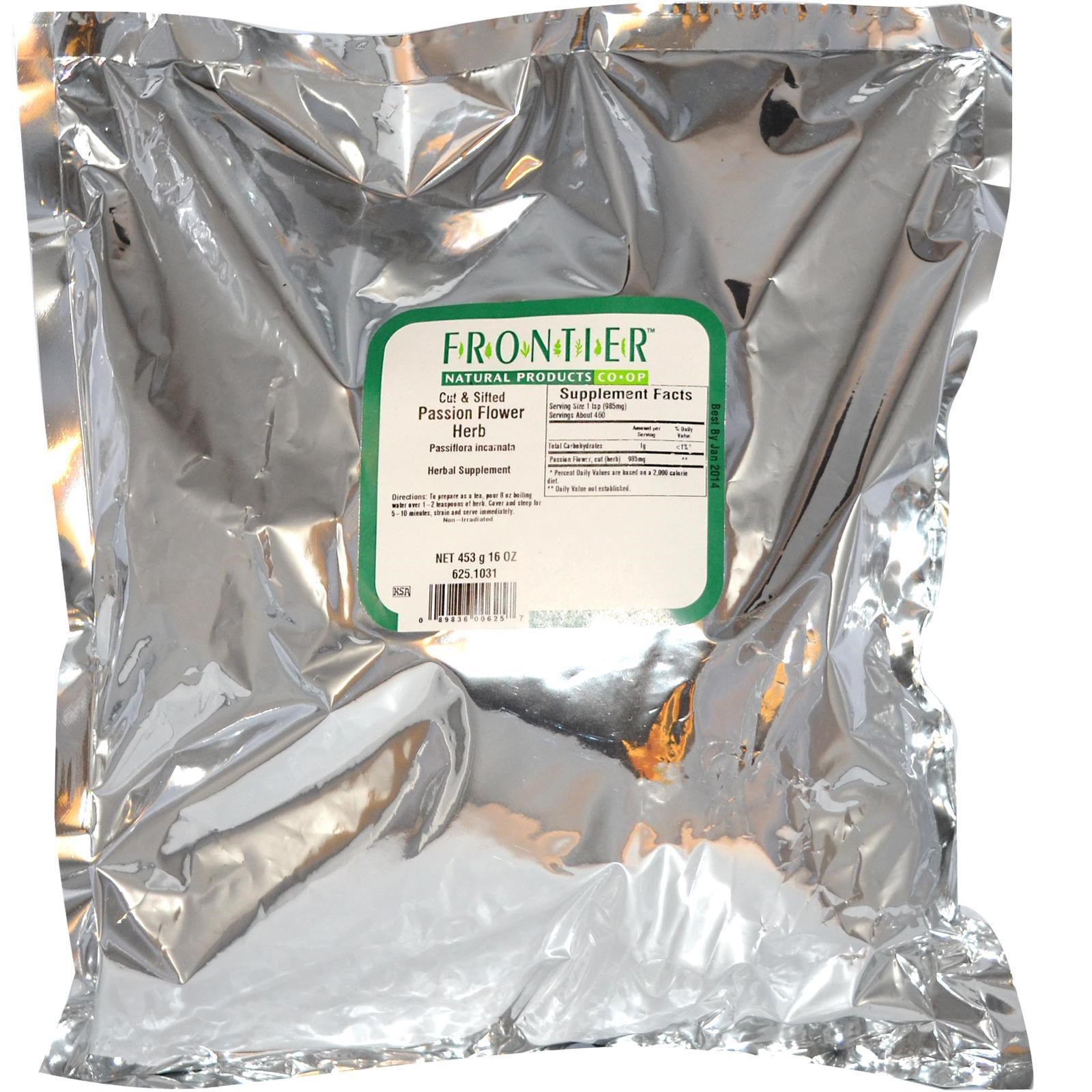 Comprar Frontier Natural Products, Erva da Flor da Paixão Cortada & Peneirada, 16 oz (453 g) - Imagem 2