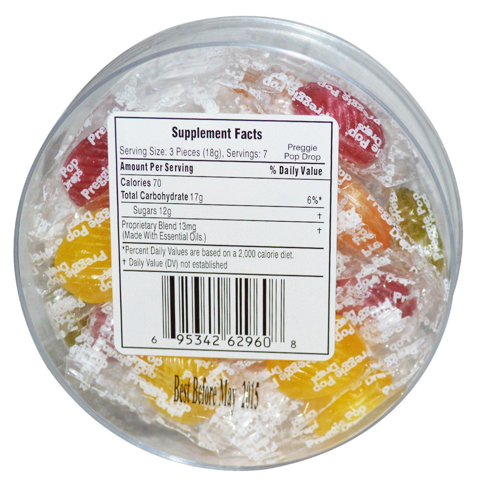 Comprar Three Lollies, Preggie Pop Drops, Frutas Ácidas, 21 Unidades - Imagem 2