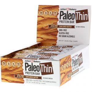 Comprar Julian Bakery, PALEO Protein Bar, Pure Sunflower Butter, 12 Bars, 2.05 oz (58.3 g) Each