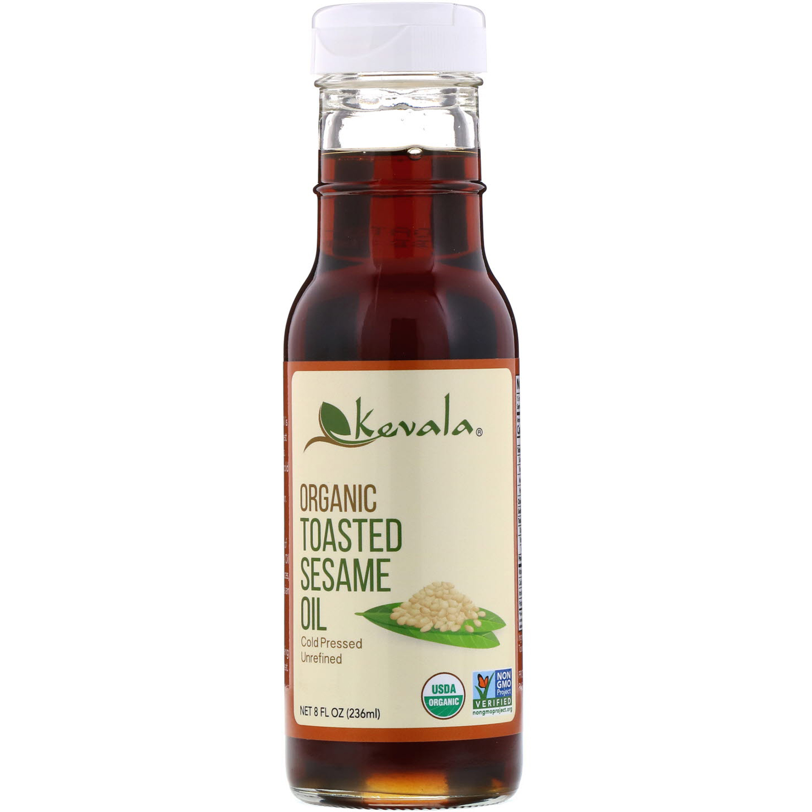 Comprar Kevala, Óleo de Gergelim Tostado Orgânico, 8 onças fluidas (236 mL)