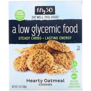 Comprar Fifty 50, Low Glycemic Hearty Oatmeal Cookies, 7 oz (198 g)