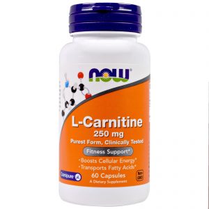 Comprar Now Foods, L-Carnitina, 250 mg, 60 Cápsulas